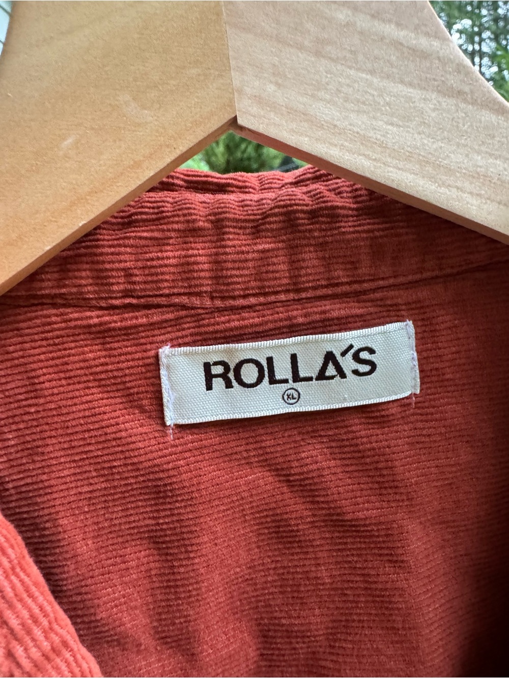 ROLLA'S Rust-Red Long-Sleeve Button-Down Shirt - Picture 4 of 6